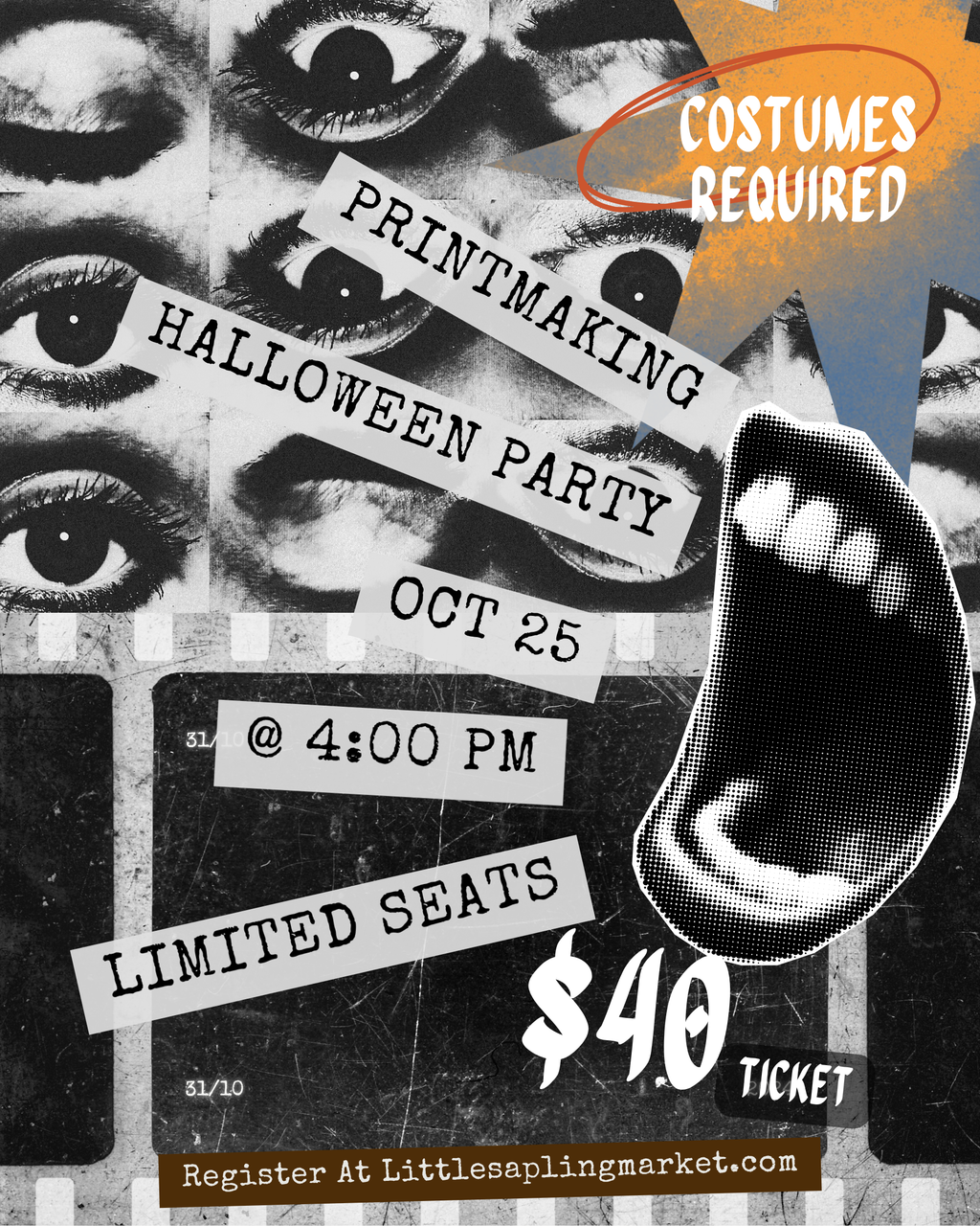 Halloween Printmaking Party with Margret Price - October 25