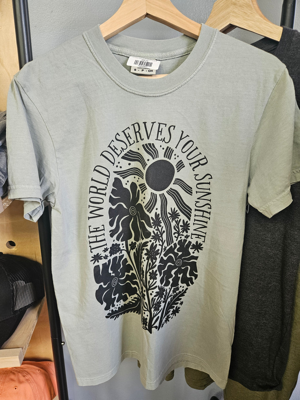 The World Deserves Your Sunshine Tshirt - Oddpaw illustration