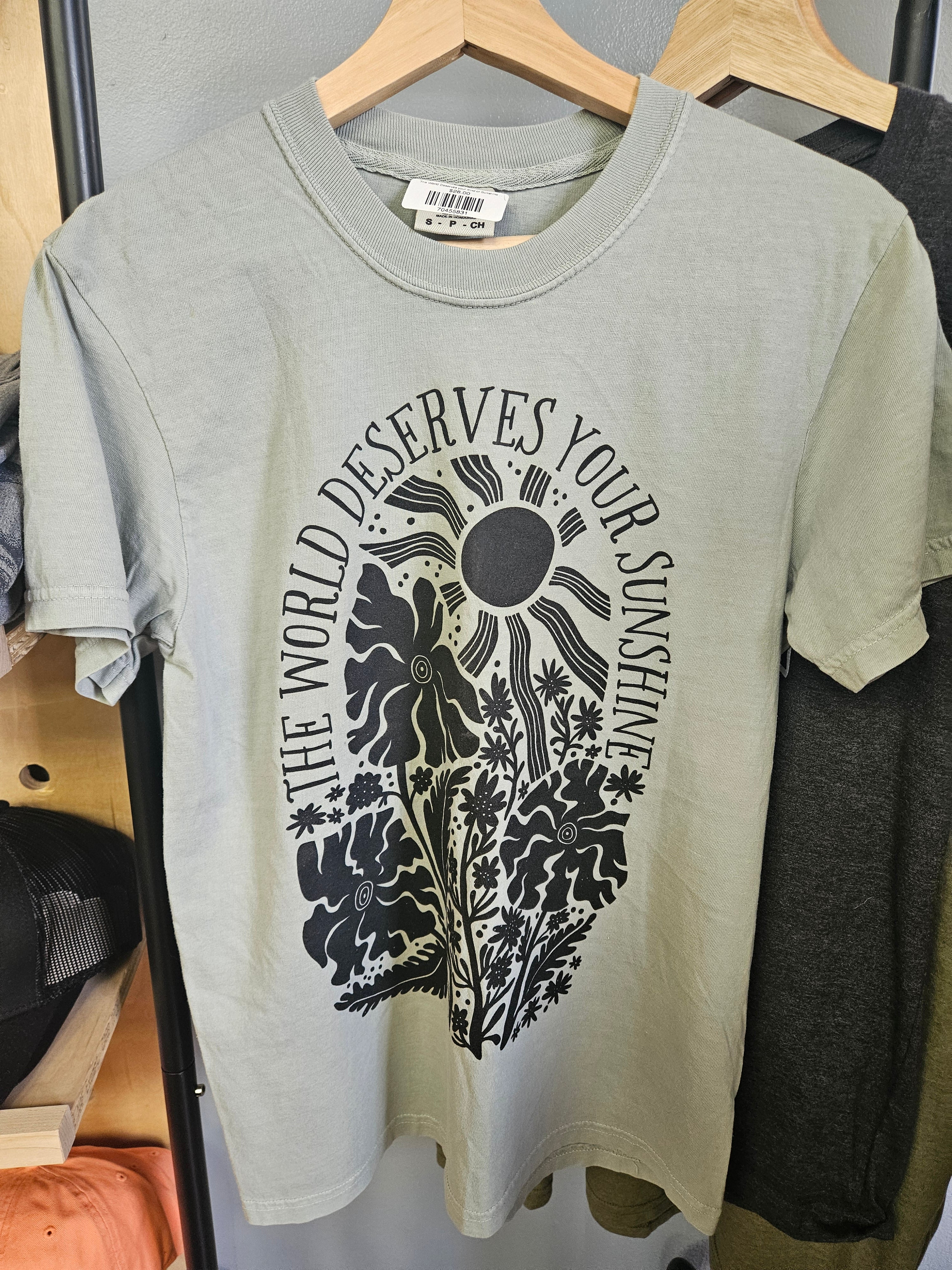 The World Deserves Your Sunshine Tshirt - Oddpaw illustration