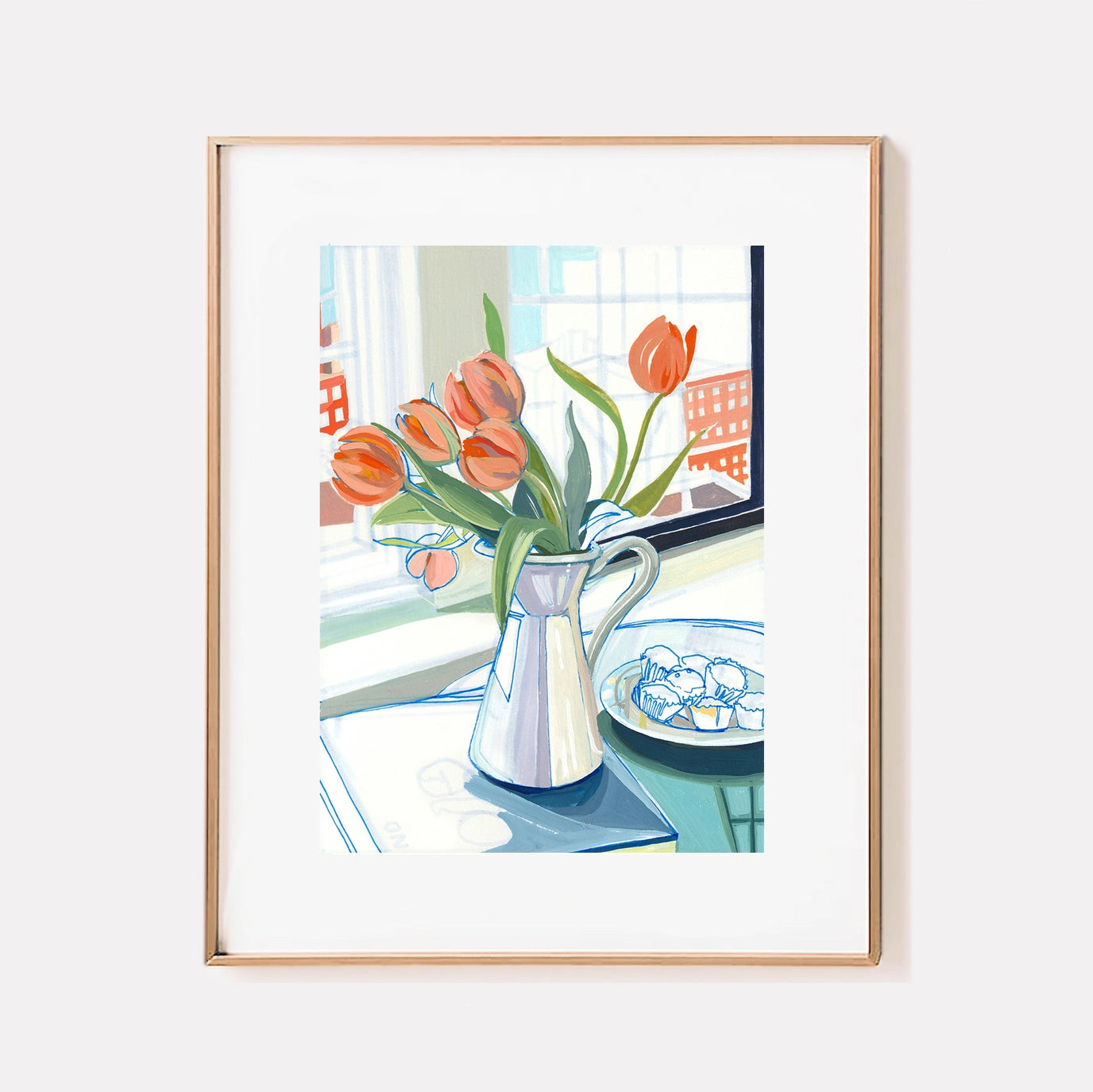 "Tulips" Signed Archival Giclee Print: 8x10"