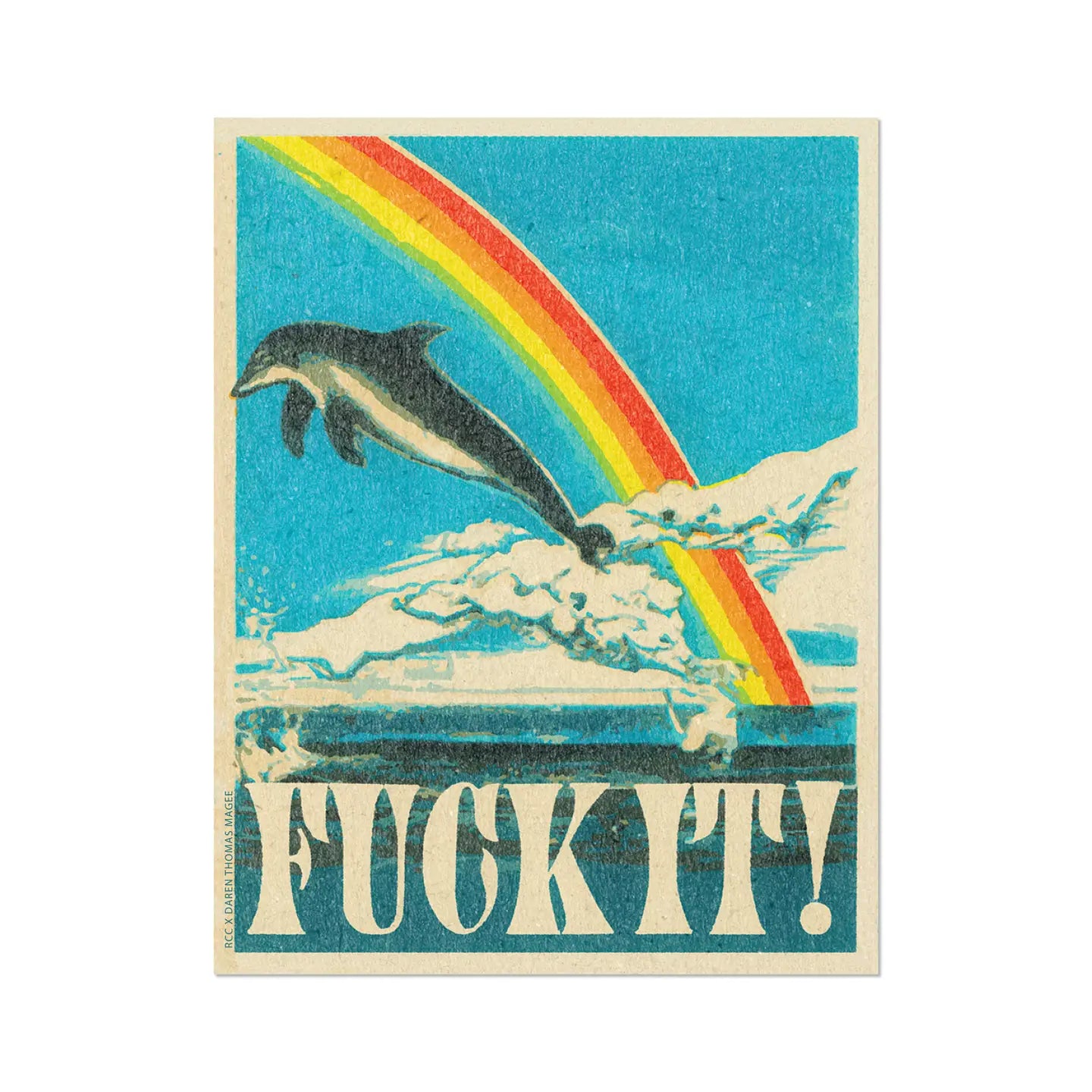 Dolphin sticker: Single
