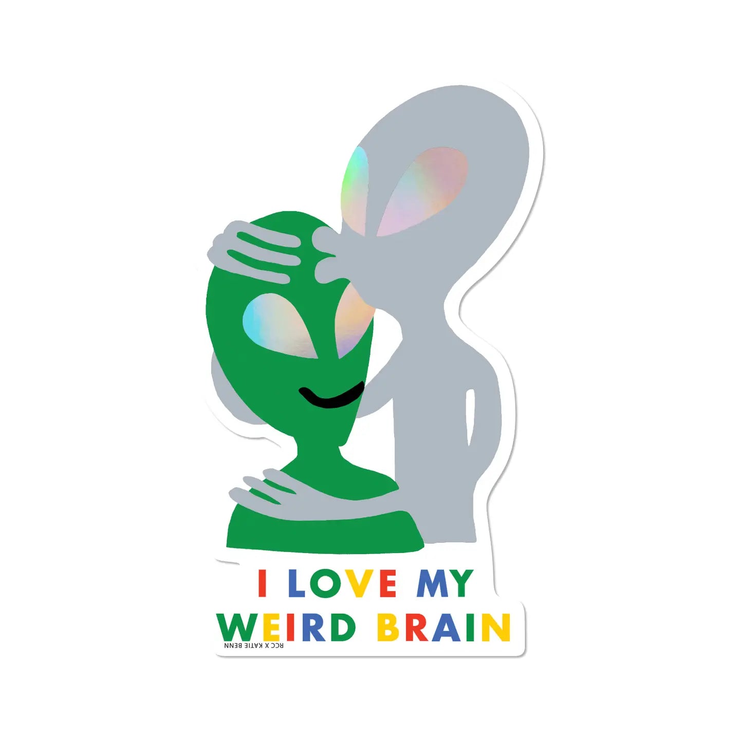 Weird Brain sticker: Single
