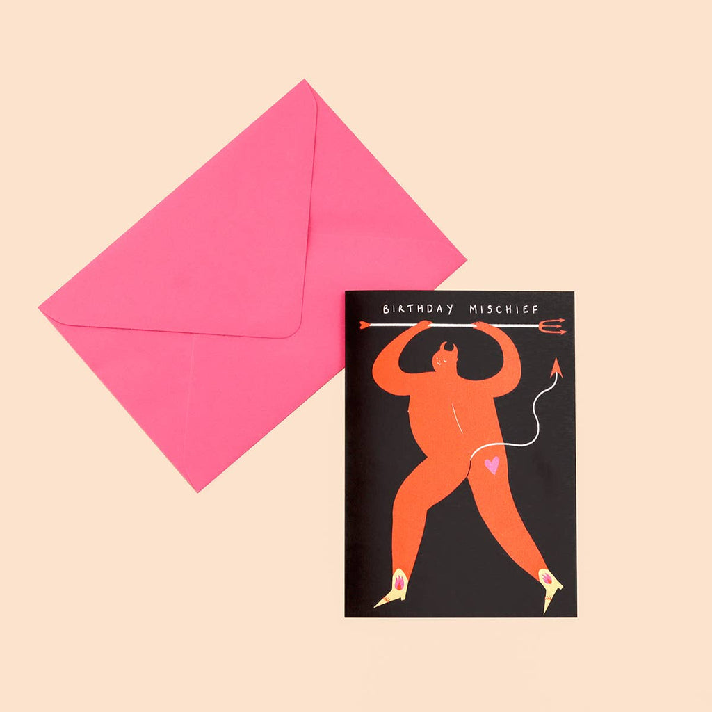 Mischief Birthday Card | Cheeky Card | Naughty Birthday | A6