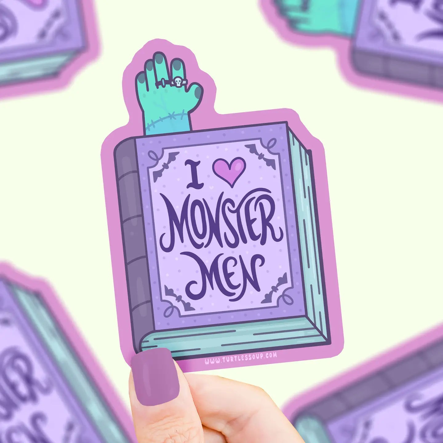 I Heart Monster Men Book Vinyl Sticker