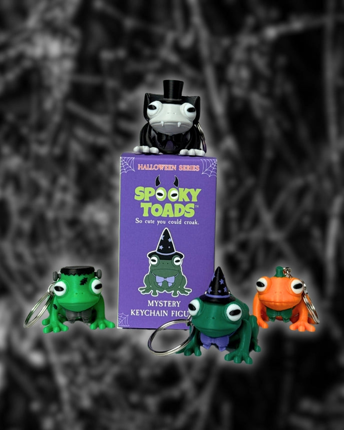 Spooky Toads Mystery Keychain Figure: Halloween Series