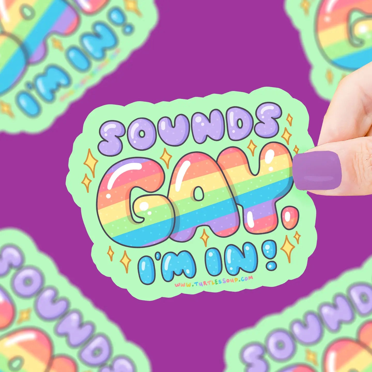 Sounds Gay I'm In Funny Ally Vinyl Sticker