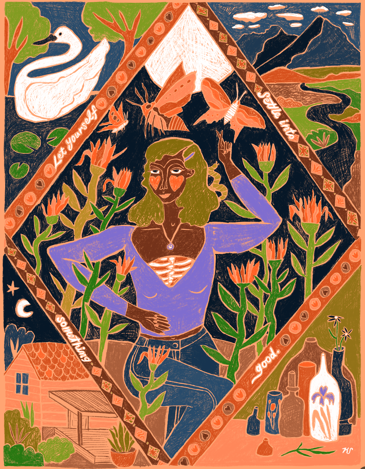 "Settle" Art Print