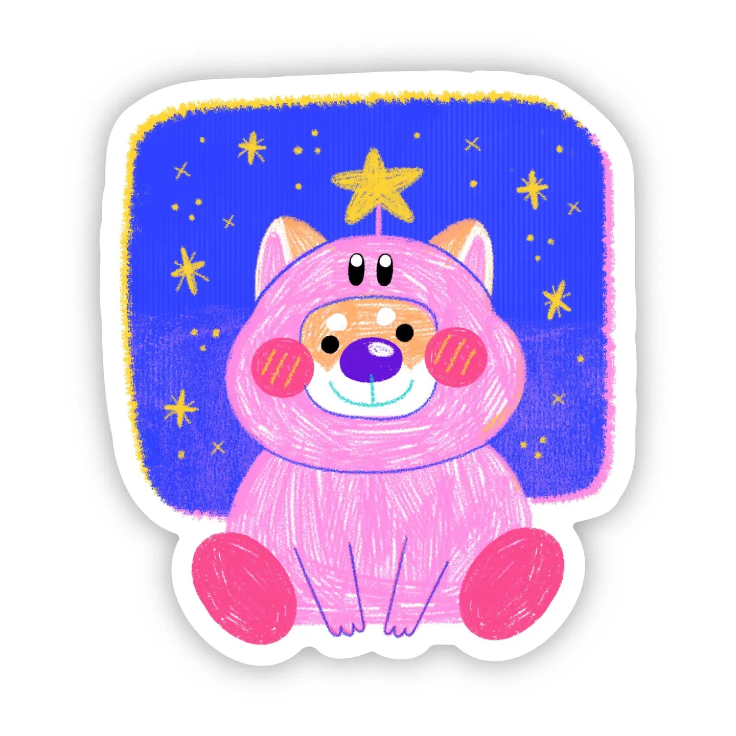 Cute Kirby Dog Sticker