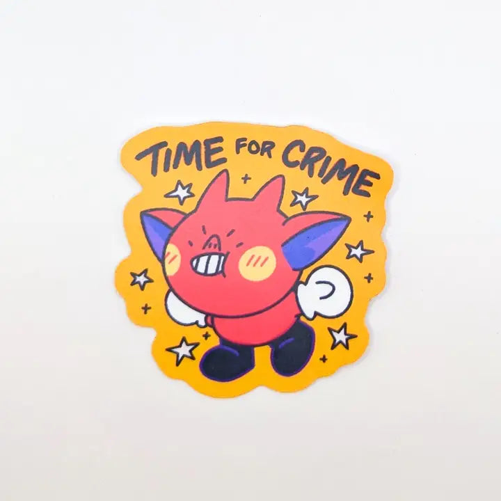 Time for Crime – Mischievous Devil Vinyl Sticker