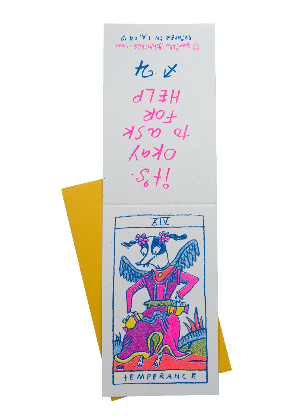 Temperance risograph card