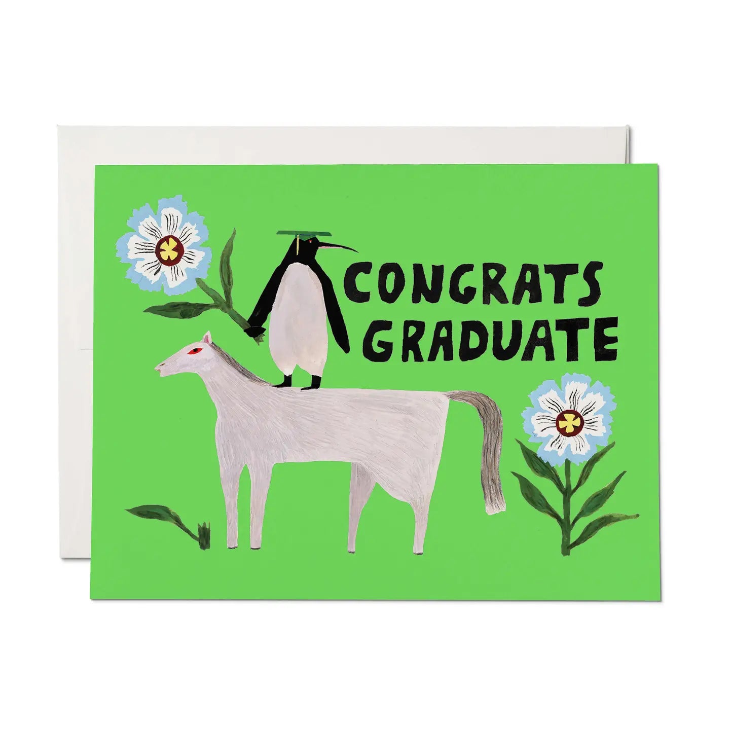 Penguin Pomp greeting card: Single