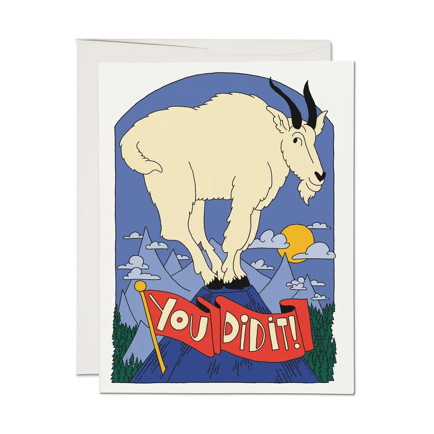 Proud Goat greeting card: Single