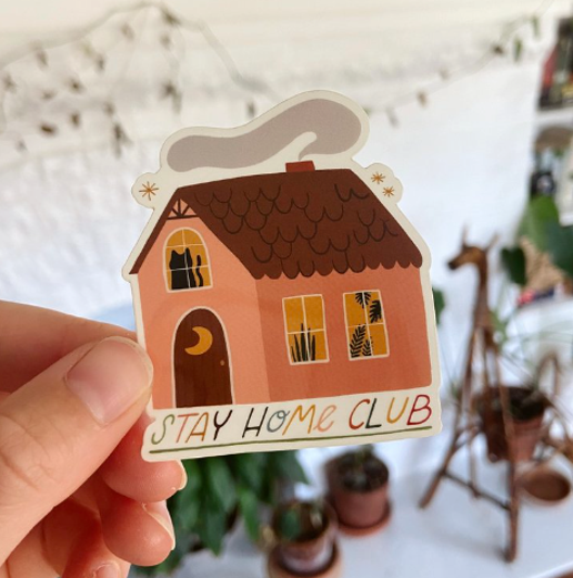 Stay home sticker