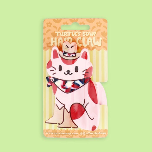 Meowdy Rodeo Hair Claw, Cute Hair Accessories, Cat Clips: Acetate