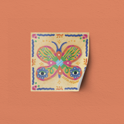 Mariposa Eyes 2"x2" Sticker