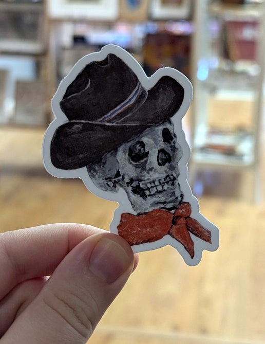 Cowboy Skeleton sticker
