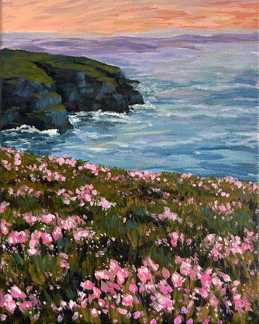 Bay View, 10x8, Digital print of acrylic (POD)