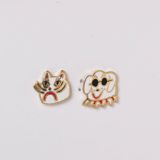 Cat & Dog Earrings by Kristina Micotti - Statement Earrings