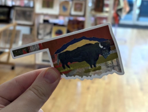 Oklahoma buffalo sticker