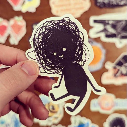 My Friend Anxiety Sticker