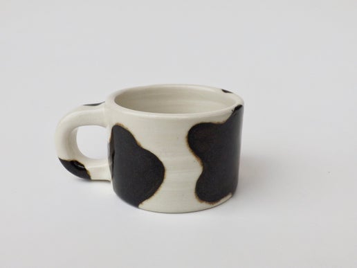 Cow Abduction Mug (hand-painted cow)