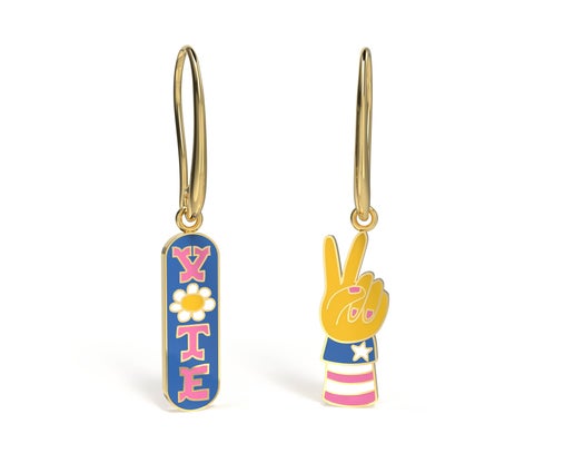 Vote Earrings - Gold Election Statement Jewelry