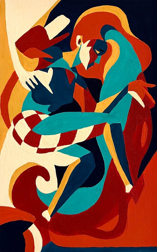 Serenity, 7x5in, Digital print of gouache (POD)