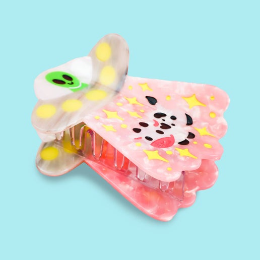 Alien UFO Hair Claw, Cute Hair Accessories, Funny Hair Clips: Acetate